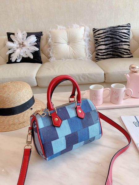 

designer luxury handbag purse l handbag boston style checker pattern women designer handbags fashion totes bag