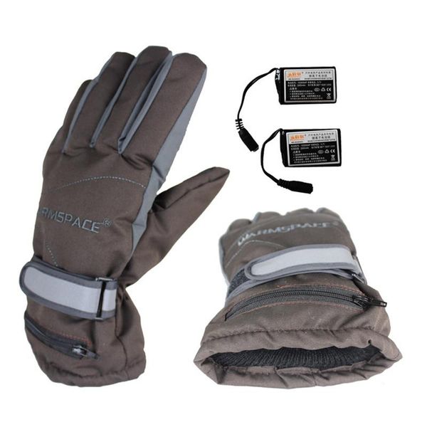 

ski gloves hand back rechargeable warm electric heating gloves waterproof windproof snowboard heated