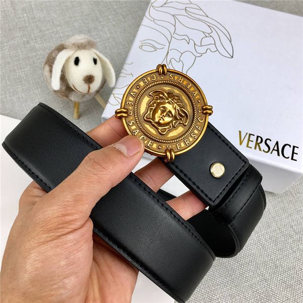 

luxury brand leather belt luxury fashion brand leather belt fashion buckle 2019 latest width 3.8 cm selling 20070149, Black;brown