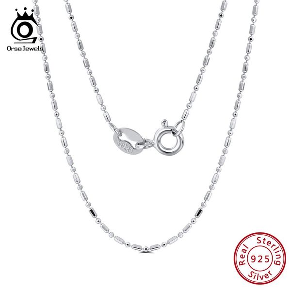 

orsa jewels 100% real 925 sterling silver drip chain 45cm length chain beautiful fashion women collocation jewelry sc23