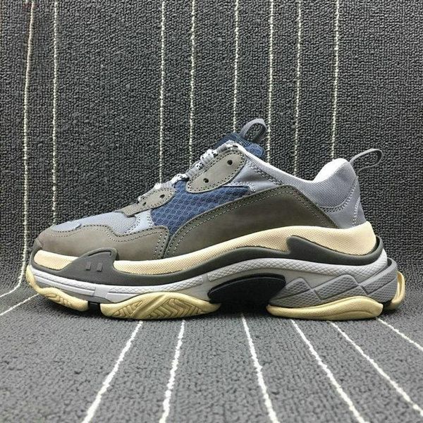 

new fashion paris triple-s designer shoes low platform sneakers triple s mens casual women designer casual sports chaussures 36-45 t1, Black