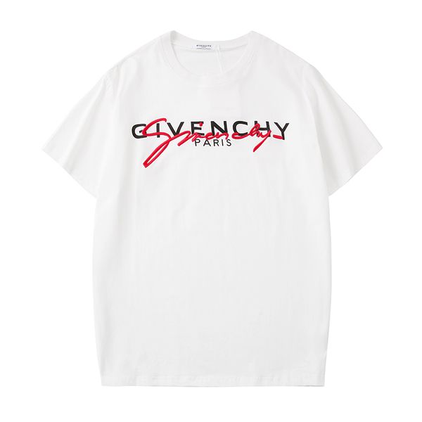 

19ss bird europe giv париж письмо printed мужская футболка homme футболка с коротким рукавом мужчины женщины hip hop street style tops gy te, White;black