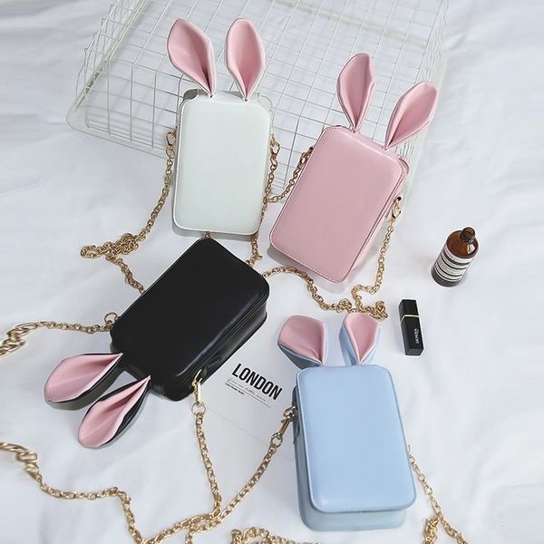

2020 ladies shoulder bag ears cute phone bag fashionable compact and portable female shoulder handbag shopping trip
