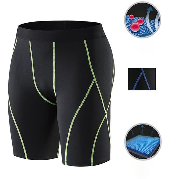 

2019 new running men fitness shorts elastic short pants sports trousers gym training tights sportswear accessories, Black;blue