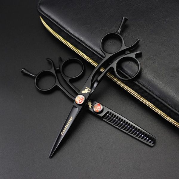 

5 inch black paint personality hairdressing scissors flat cut bangs cut japanese hairdressing scissors hair cutting