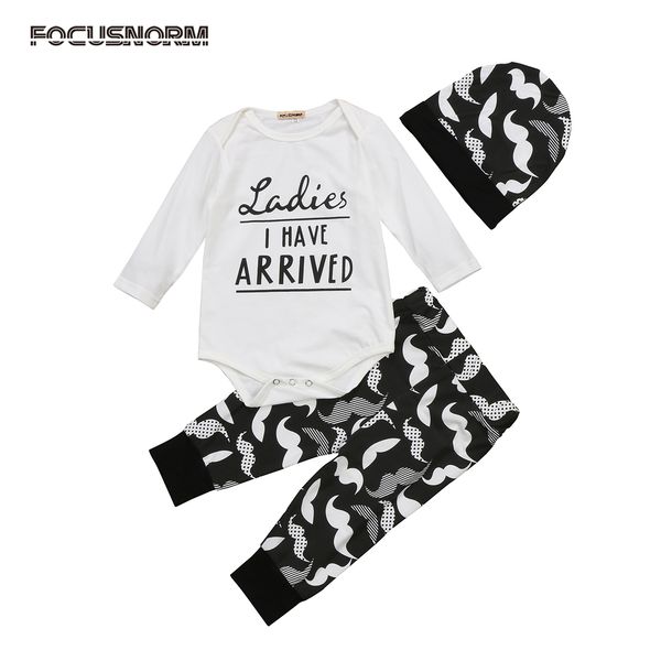 

cute newborn baby boys autumn outfits letter print long sleeve white romper long beard pants hat outfit clothes set for baby boy, Pink;blue