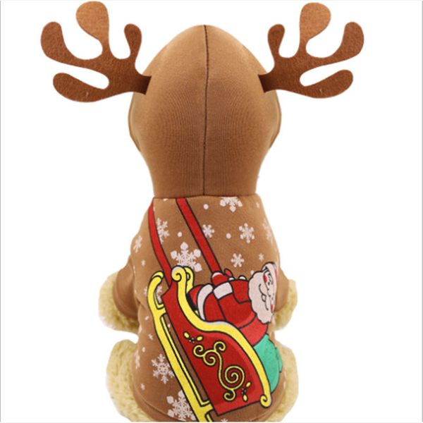 

christmas elk changing into dog festival clothes cat pet autumn winter new medium dog teddy pull sled