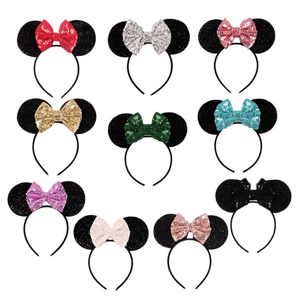 

Fa hion equin bowknot lovely mou e ear headband headwear for travel fe tival equin hair band acce orie for women girl co play party