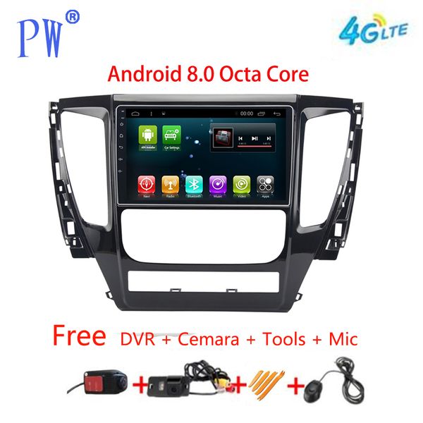 

android7.1/8.0 car gps player navi for mitsubishi pajero sport 2017 car multimedia audio auto stereo no dvd 9 inch navigation