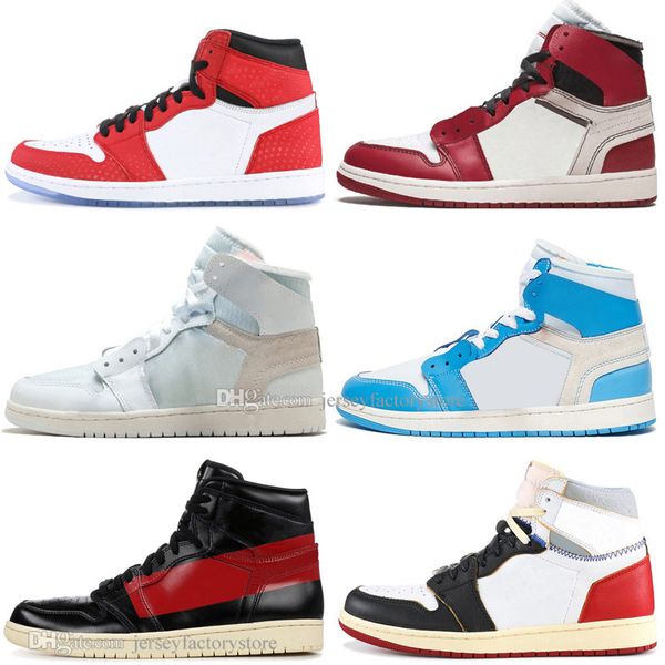 

fashion new 1 og banned bred toe spider-man unc 1s 3 mens basketball shoes no for resale couture royal blue men sports designer sneakers