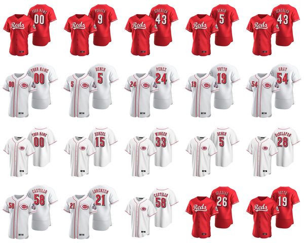 

2020 jesse winker jersey bruce shogo akiyama yasiel puig tony perez tucker barnhart trevor bauer white baseball jerseys custom stitched, Blue;black