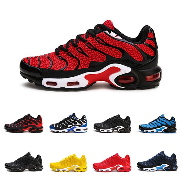 

new designer tn plus og men shoes sports shoes women running shoes blue black red yellow 40-47, White;red