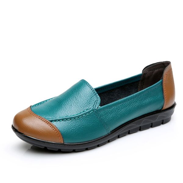 

spring new products mom women's shoes cowhide anti-slip soft-sole casual women's shoes work, Black