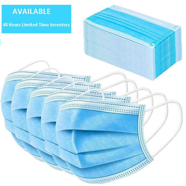 

слой лица нетканый 3 одноразовые пылевые ушки маски дышащие и удобные с большим количеством 50шт запаса 4qje