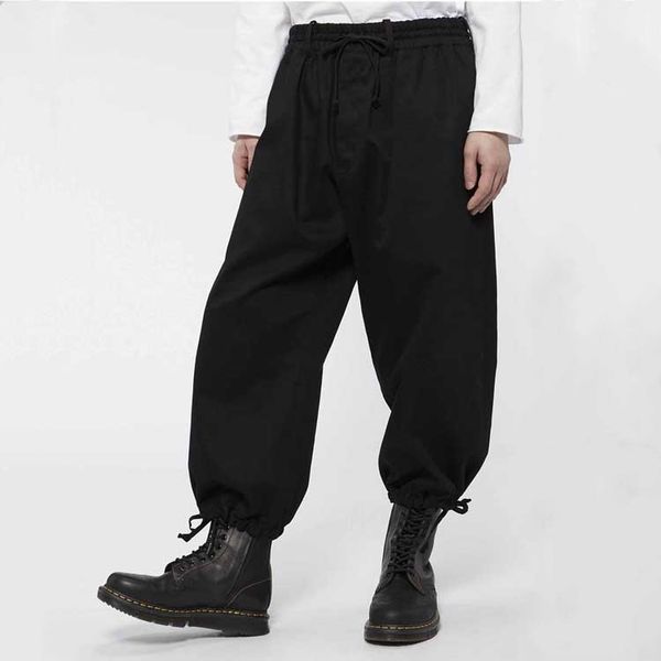 

customized new fashionable men's loose european american youth personality fashion casual pants hairstylist spring lantern pants, Black