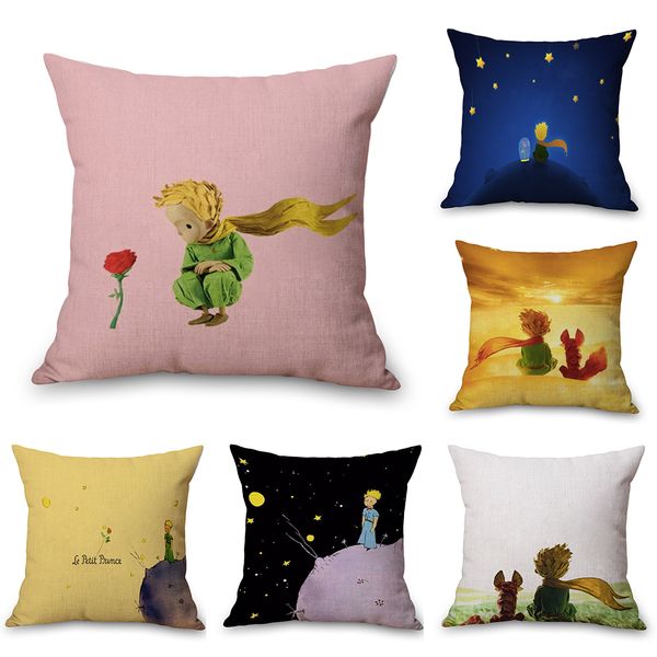 

little le petit prince neck body pillowcase linen bed travel pillows cover couch seat cushion throw pillow home decoration gift