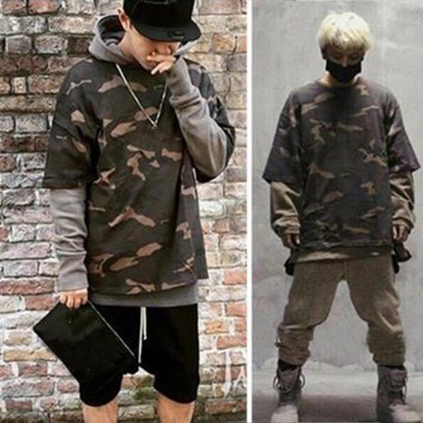 

2017 new autumn winter gray mens hoodie skateboard sweartshirt pullover brand clothing tracksuit men camouflage black hip hop hoodie