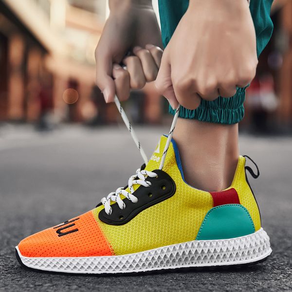 

men sneakers casual shoes mesh breathable male schuhe fashion shoes lace-up tenis hombre stability black high sneakers