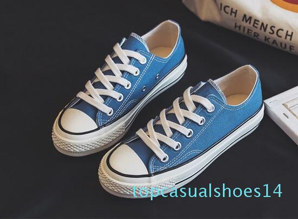 

new classic canvas men's skateboard designer shoes men's sneakers women's casual sneakers 2018 plimsolls 9 color t14, Black