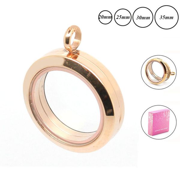 

wholesale 20mm 25mm 30mm 35mm rose gold magnetic glass memory floating locket pendant, Silver
