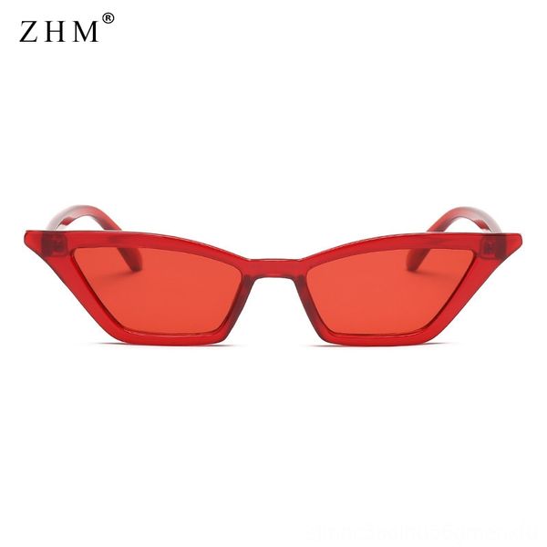 

2019 cat eye sun sunglassesglasses women luxury brand designer vintage transparent sun glasses female retro red black eyewear shades, White;black