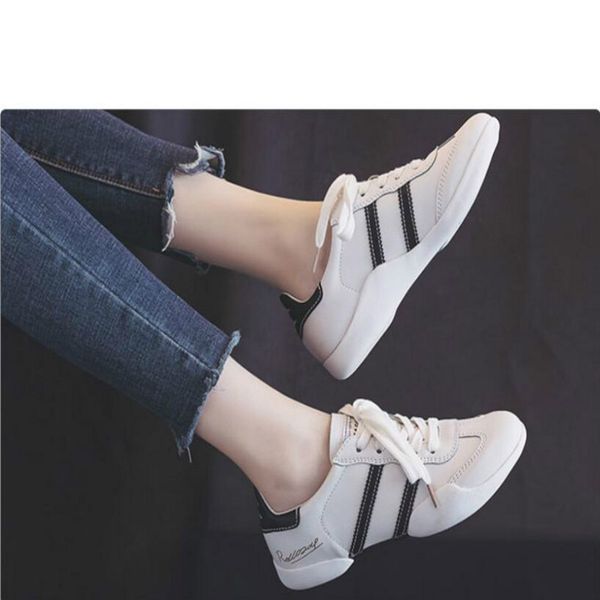 

net brown shoes 2019 autumn new wild flat korean version of breathable sports casual shoes soft sole shoe summer 36-39, Black