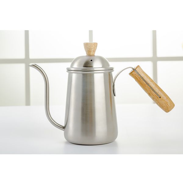 

650ml stainless steel hand drip coffee tea pot pour over gooseneck kettle