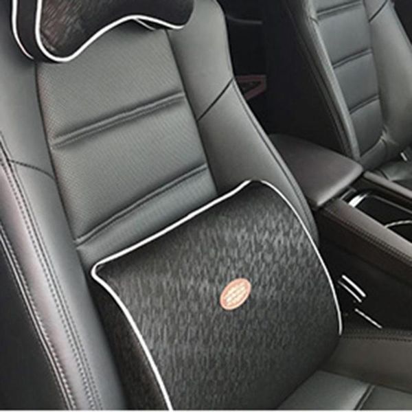

car waist cushion memory cotton lumbar neck pillow massage headrest car interior supplies for back support pad seat new