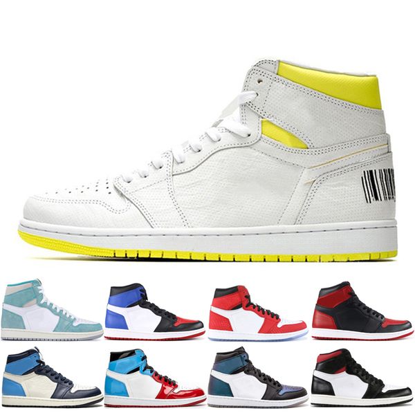 

Men 1 1s Basketball shoes Obsidian Phantom UNC MultiColor Pine Green Spiderman Yellow Toe Shadow Gym Red Sport Designer Sneakers Trainers
