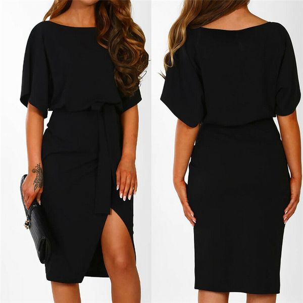 

женские платья летнее женское платье элегантная вечерняя одежда пляжный сарафан сплит женщины bodycon платье карандаш платье, Black;gray