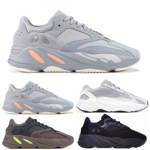 

700 Wave Runner INERTIA Mauve Multi Solid Grey SALT Static Mens Women Designer Sneakers 700 V2 Static Trainer Sport Shoes Size 5-11.5