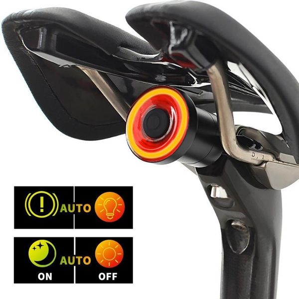 

xlite100 inteligente bicicleta lanterna traseira usb recarregável led ciclismo luz da cauda auto start/sfreio sensing ipx6 à