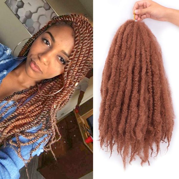 2019 6packs Marley Braids Hair Crochet Ombre Afro Kinky Kanekalon