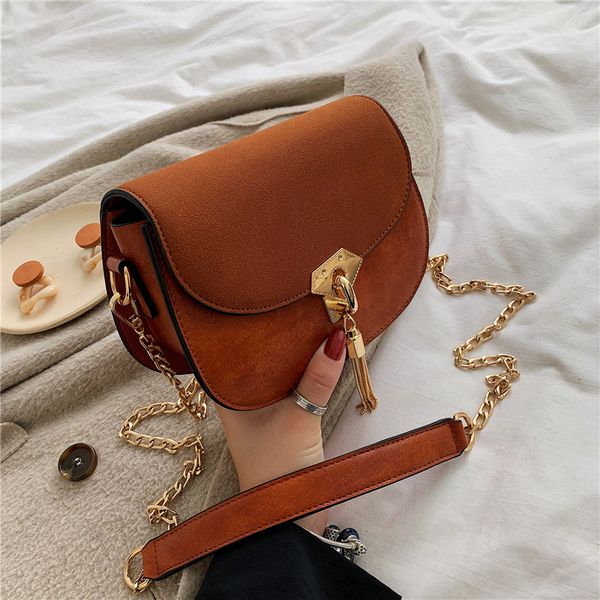 

designer saddle bags 2019 scrub leather crossbody bags for women mini shoulder messenger bag female contrast color handbag