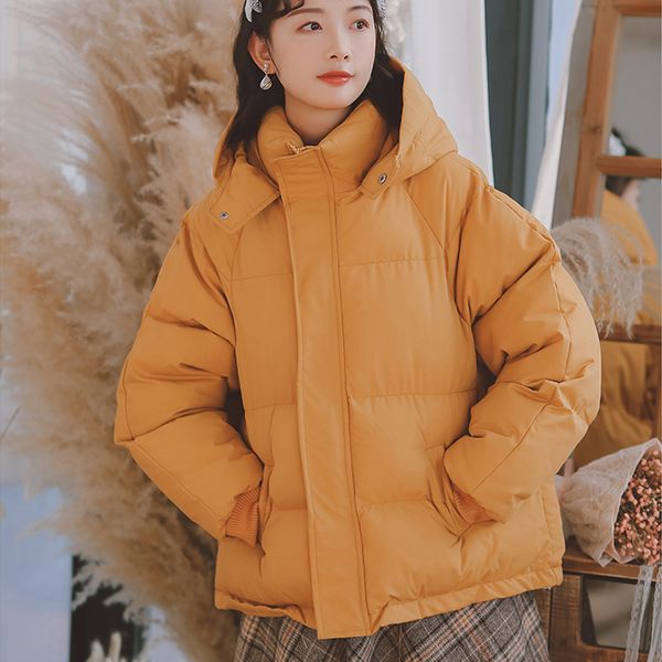 

vogue nice winter coat women parkas wild thicken warm hooded jacket female casual woman cotton parka manteau femme hiver, Black