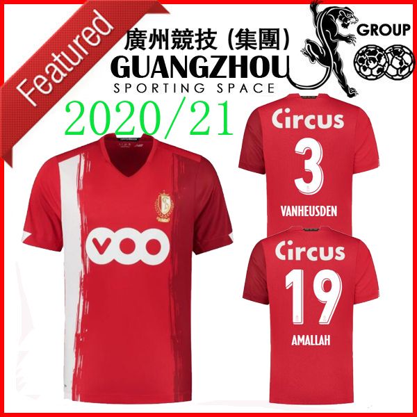 

standard liÃ¨ge 20 21 soccer jerseys home away liege vanheusden laifis bastien amallah cimirot 2020 2021 jersey football shirts, Black;yellow