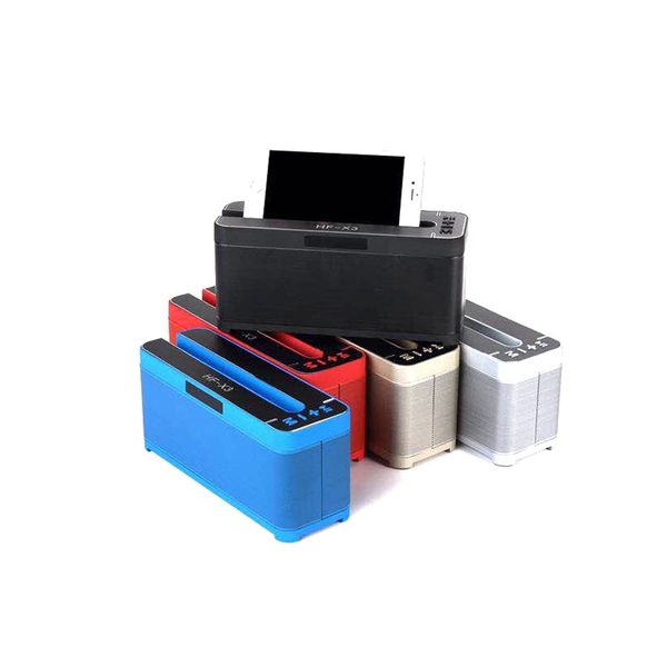 

the new hf-x3 wireless bluetooth speaker creative mobile phone tablet stand with display charging treasure card subwoofer creative gifts