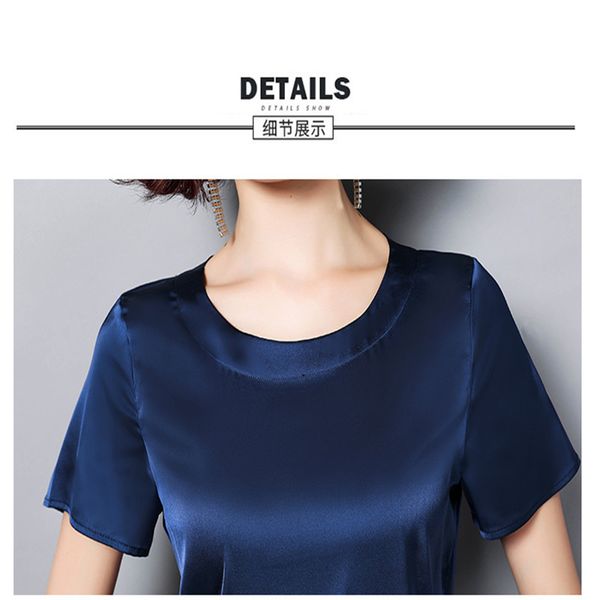 

women's silhouette cotton short sleeve t-shirt in white for spring/summer 2020 041