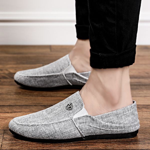 

mooregood men casual shoes 2020 mens loafers indestructible breathable slip on black durable outdoor driving shoes