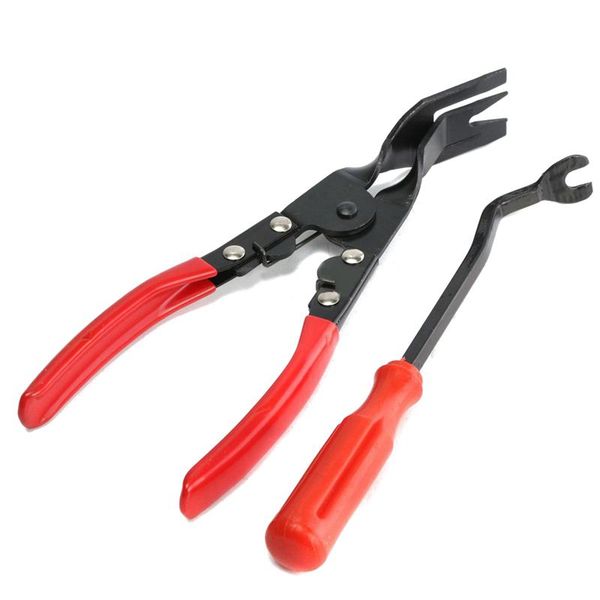 

car door panel trim clip removal plier & upholstery remover pry bar tool set