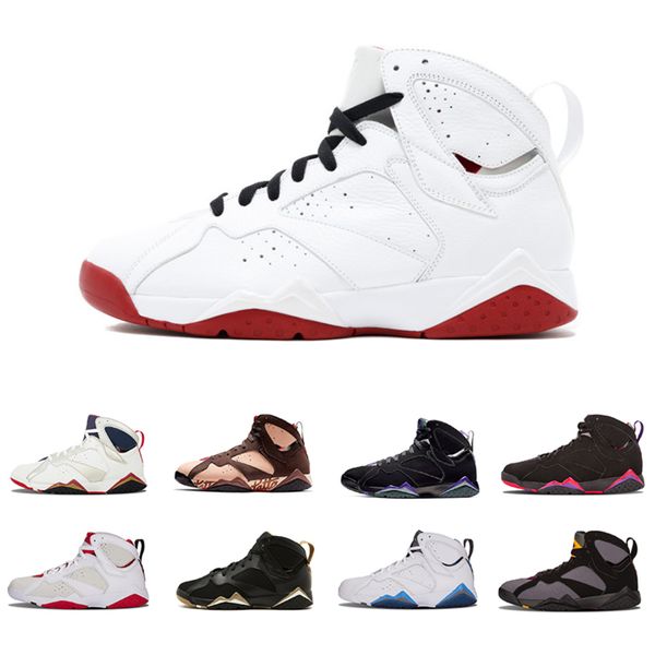 

2019 patta x 7 ray allen olympic 7s men basketball shoes history of flight hare raptor sports sneakers 7-13 size 41-47, Black