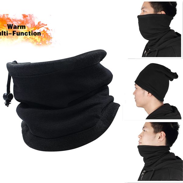 

sports scarf neck cover face balaclava skiing multi-functional hood protector warmer for men and women outdoor hiking running, Black