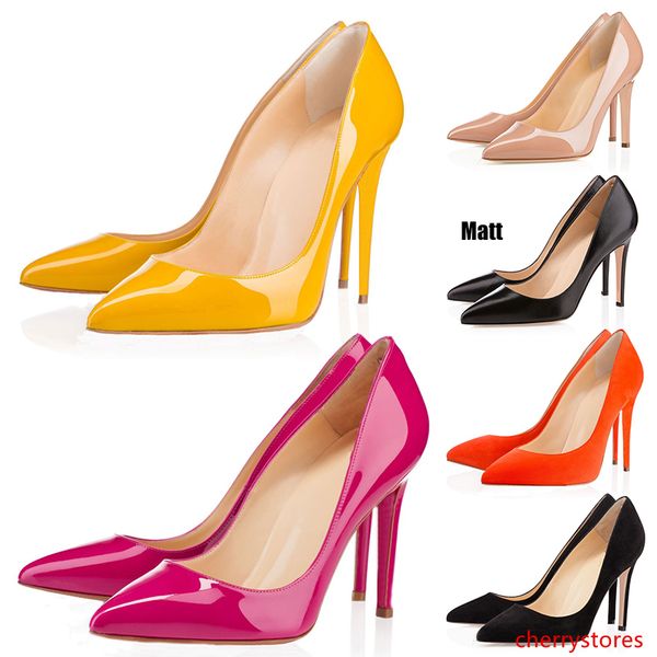 

s luxury designer so kate styles high heels round pointed toes pumps women wedding dress shoes 35-42 8cm 10cm 12cm