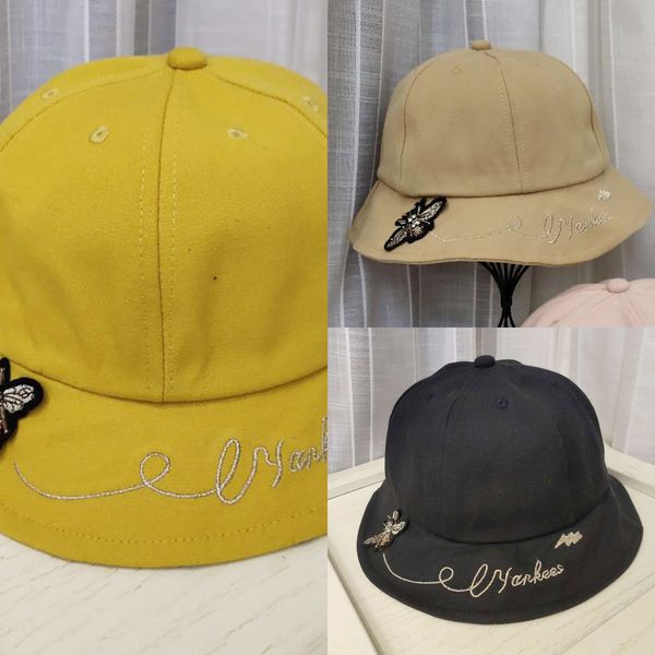 

g3co4 letter printed casual easy to match sunshade big cornice eaves straight letter printed casual easy to match sunshade big cornice hat e, Yellow