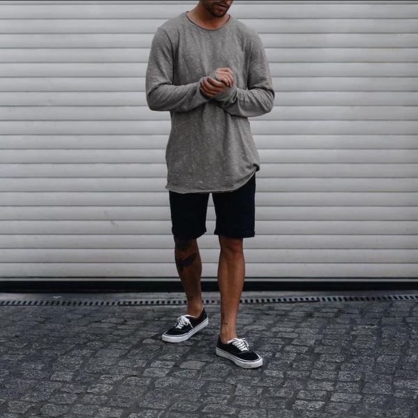 

осень и зима роскошные мужские футболки дизайнерские футболки для мужчин дышащие футболки с длинными рукавами модная причинная марка мужская, White;black