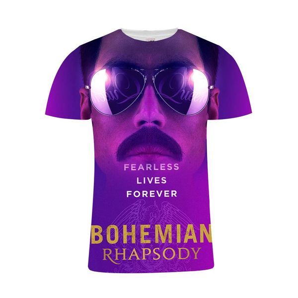

bohemia band queen 3d tshirts men women rock clothing fashion summer tees short sleeved, White;black