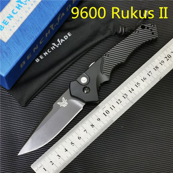 

Benchmade 9600 Rukus II Black Class Auto Knife Outdoor Camping EDC BM 940 BM940 BM535 BM810 BM550 BM781 BM3300 3350 3310 Butterfly KNIFE