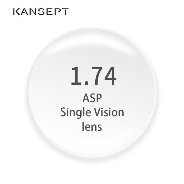 

kansept 1.74 index prescription eye glasses myopia brand lens clear glasses hard scratch resistant aspheric optical lenses
