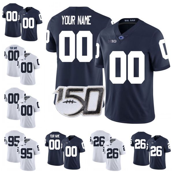 

custom ncaa penn state nittany lion football psu hamler slade brown parsons dotson clifford 14 26 24 87 150th jersey any name number stitc, Black;red