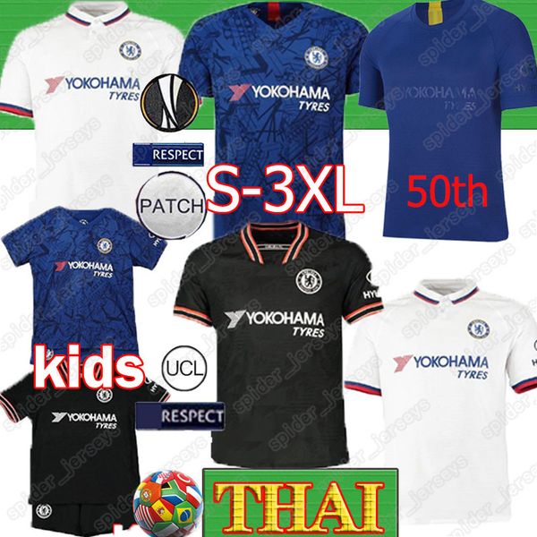 

thai pulisic kante abraham lampard odoi willan soccer jersey 2019 2020 mount camiseta de football kits shirt 19 20 men women kids sets, Black;yellow